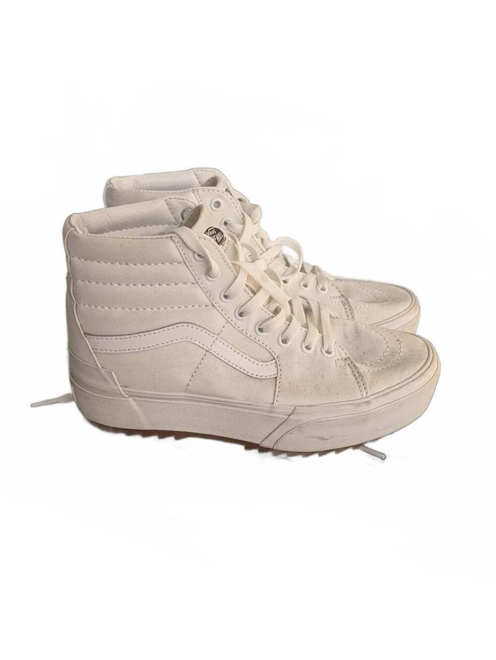 Modern Streetwear Skater Platform High Top Sneakers Size 9 Womens Vans - Picture 3 of 6